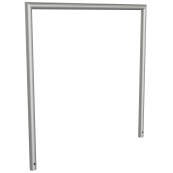 Stainless steel tube hoop |  48 mm | total width 1200 mm